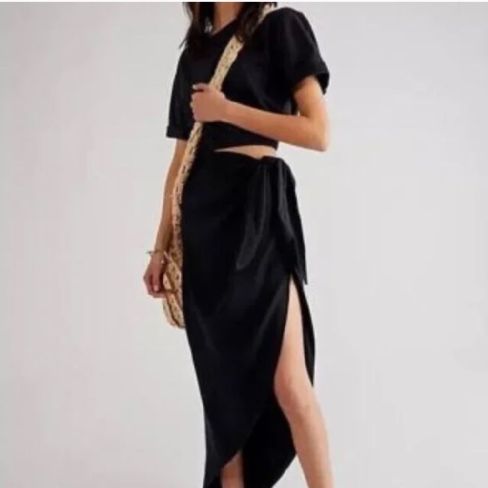 Free People Black Rae Maxi Dress